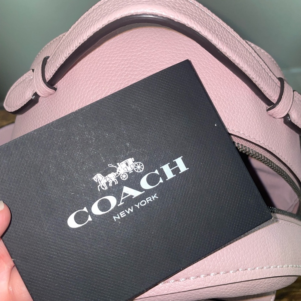Pink Leather Backpack - Picture 5 of 10
